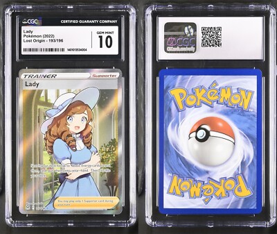 Lady 193/196 - CGC 10 - Lost Origin - Pokemon Card | eBay