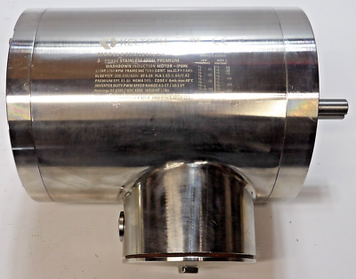 #ad #ad Keltech SSM1244CNV Stainless Steel Washdown Motor 1 2 HP 1760 RPM 56C 3PH IP69K $464.75
