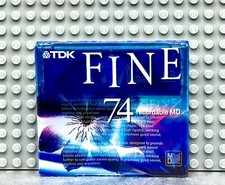 MD    TDK FINE BLUE MD-FN74B  74 BLANK MINI DISC  1  SEALED 