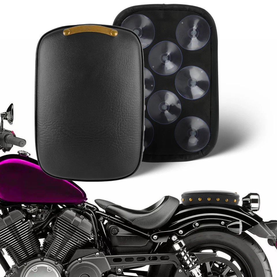 Almohadilla de asiento de pasajero trasero 8 ventosas para Honda Shadow Aero 600 750 1100 Foto 2 de 4