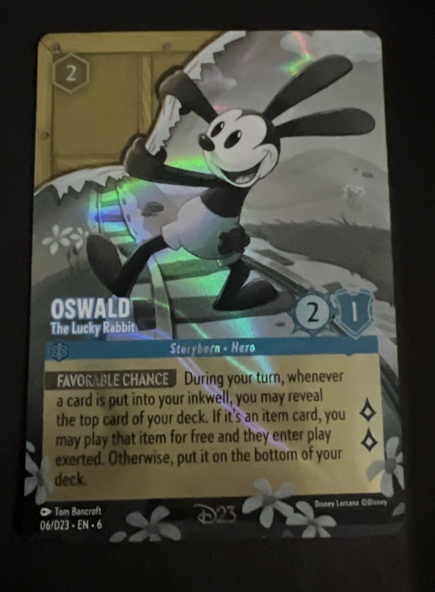 OSWALD THE LUCKY RABBIT 06/D23 DISNEY LORCANA TCG D23 2024