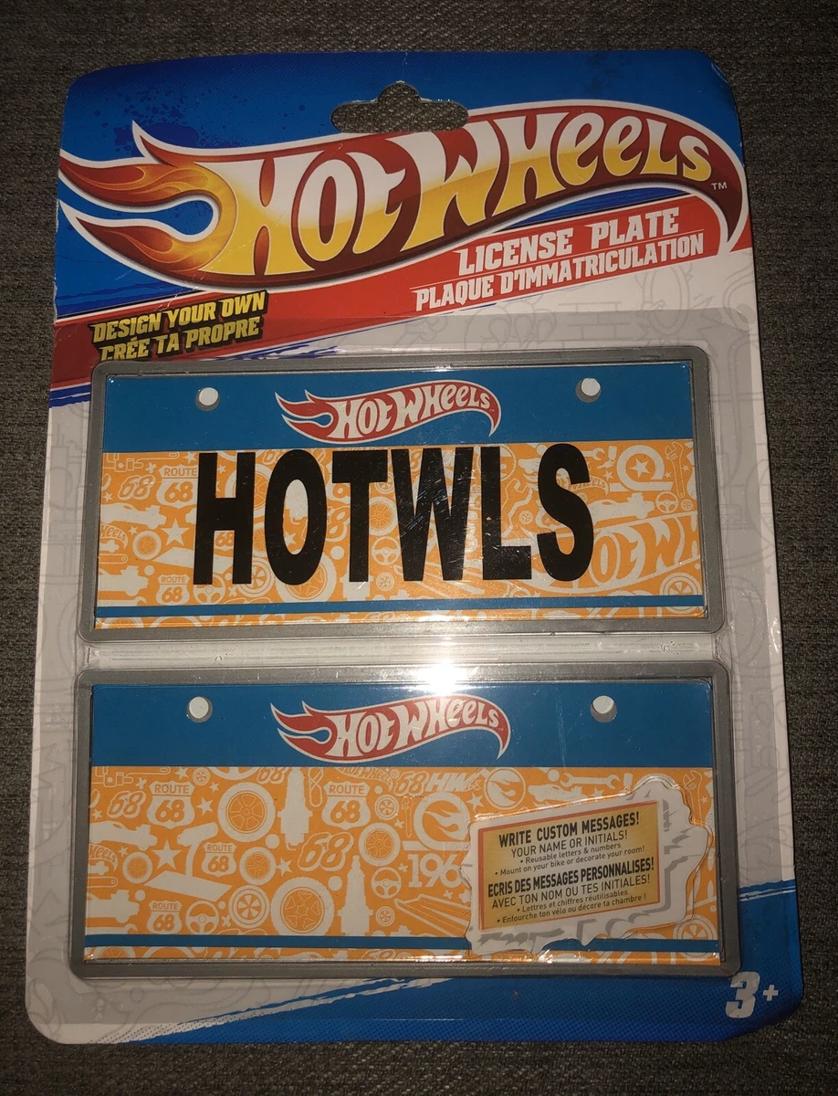 Hot Wheels License Plate Design Your Own Set Of 2 eBay