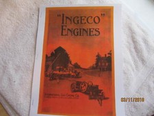 1915 "Ingeco" International Gas Engine Catalog All sizes, hit miss, mags, pumps