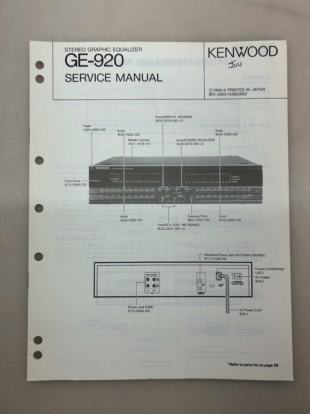 Kenwood ge-920 vintage audio equipment - eBay listing photo 1