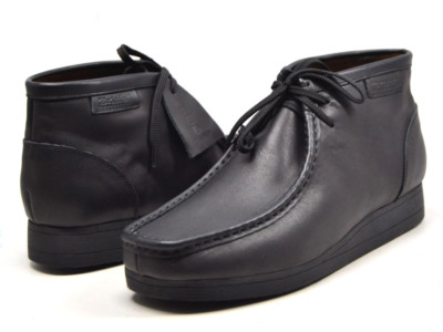 British Walker Wallabees Black Walkers-Ostrich Shoe by British Collection - Elevate Your  main image 3