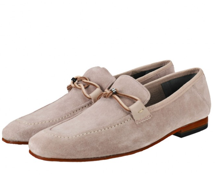 Ted Baker Loafers Men Ted Baker Men's Hoppken Light Pink Suede