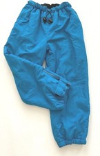 Talbots Kids Sz M Long Unisex Pants Fleece Lined Draw strings Elastic Cuffs Zip