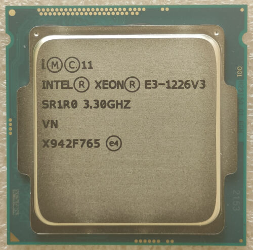 Intel Xeon E3-1226 V3 SR1R0 Quad Core 3.3GHz Processor CPU LGA 1150 84W - Afbeelding 1 van 2