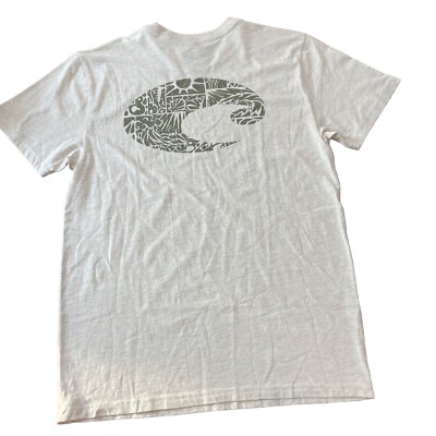 Costa Del Mar Men's Natural Heather Gray Medium Short Sleeve