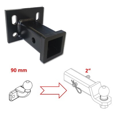 Adapter für Umrüstung einer Anhängerkugel von 90 mm auf 2  für Dodge Ram 1500 I