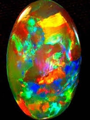 Natural Ethiopian Fire Opal December Birth Stone Cabochon Loose Gemstone DP79