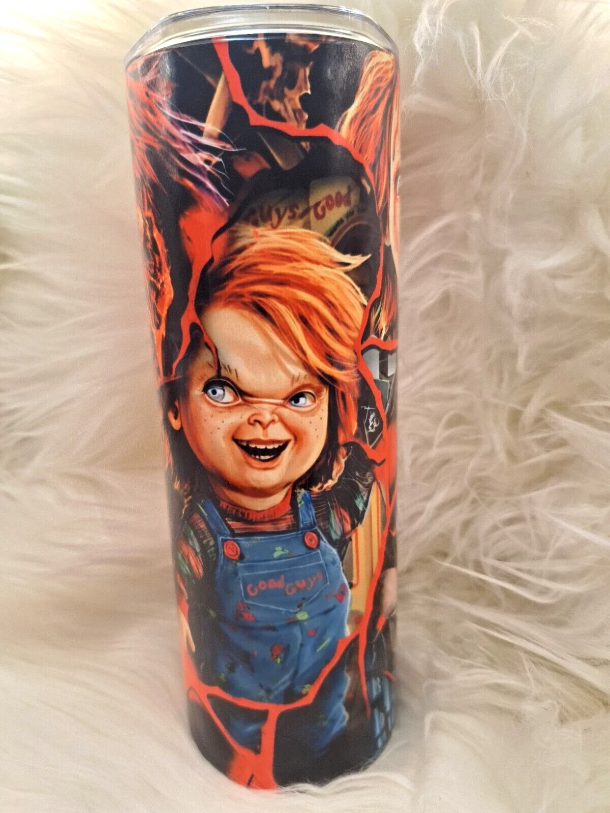 Chucky Tumbler Stainless Steel Straw Insulated Cup Mug