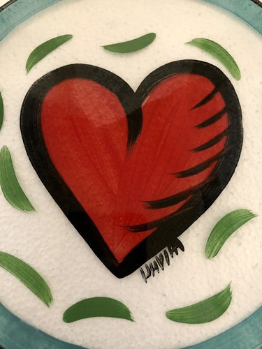 Kosta Boda Heart Platter 13" Ulrica Hydman Vallien - Picture 3 of 11