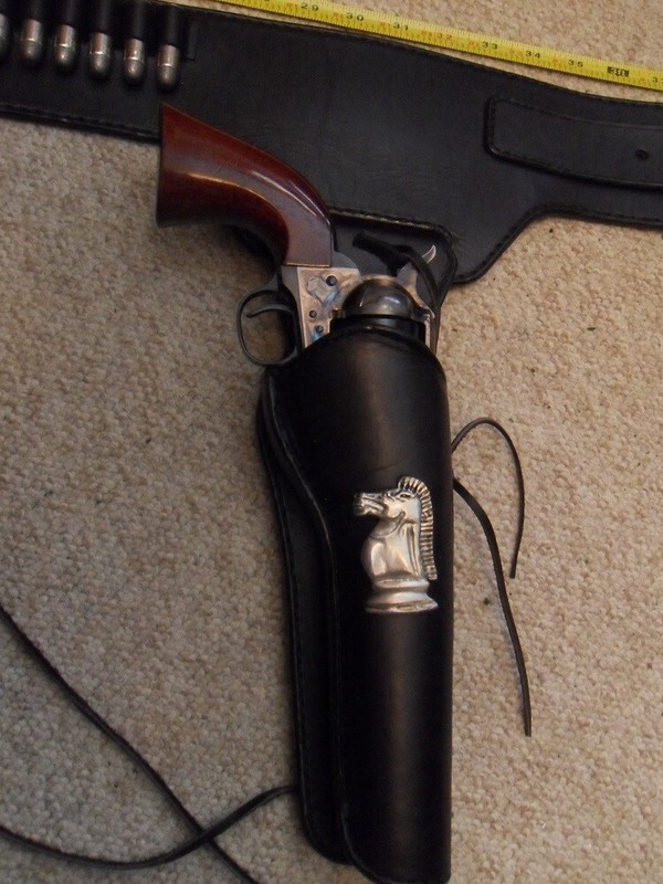 Have Gun Will Travel   Paladin's Custom made  Lined Gun Belt And Holster  .45