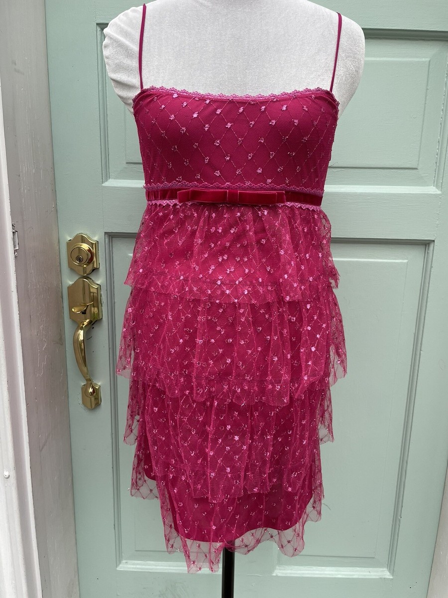 green emerald velvet dress Betsey Johnson Ruffle Dress main image 0