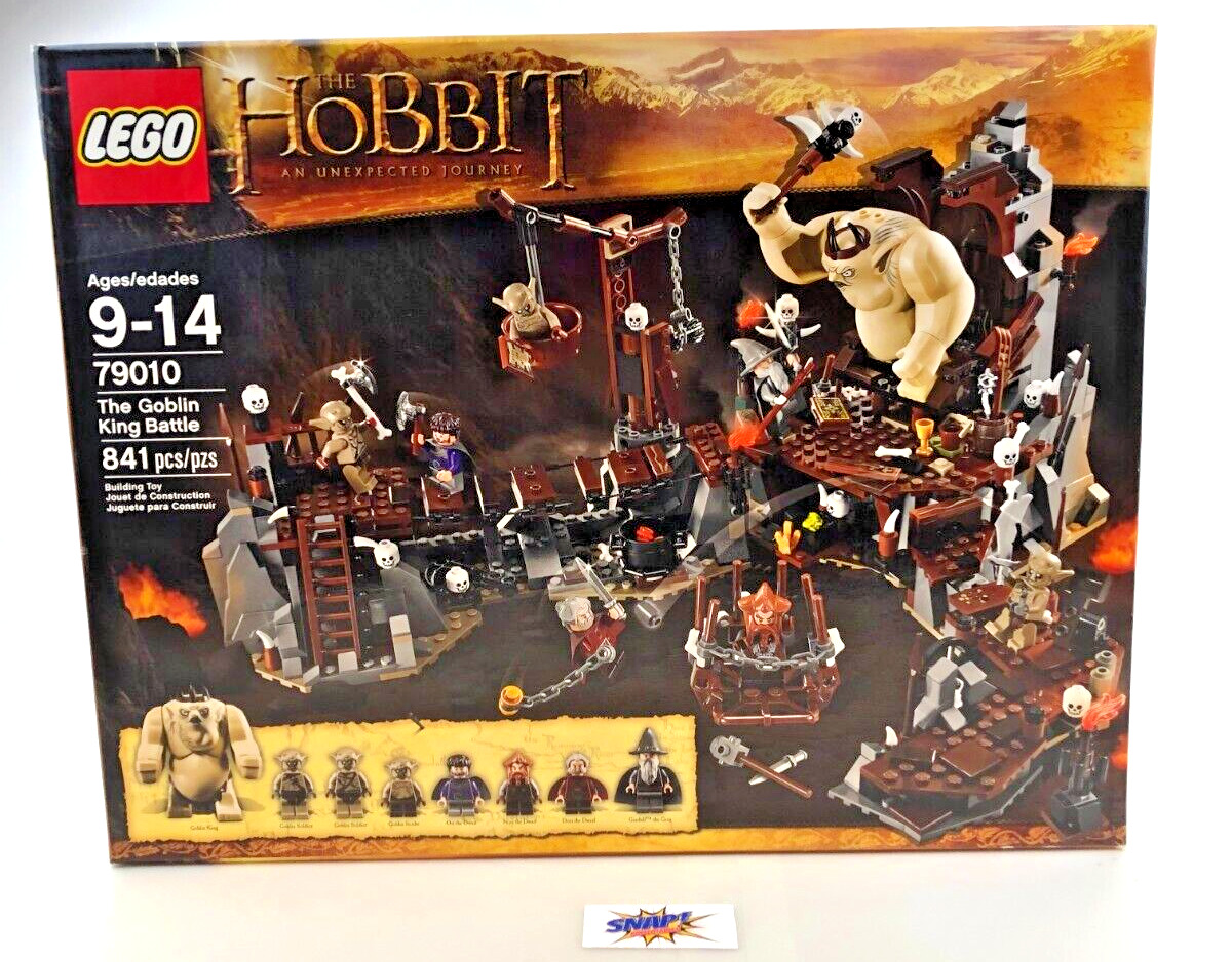 The Goblin King Battle The Hobbit 2012 Lego Lord of the Rings #79010 Sealed