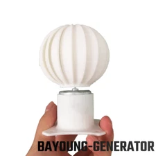 3D Printing Vertical Axis Wind Turbine Windmill Model Lighting Effects DIY