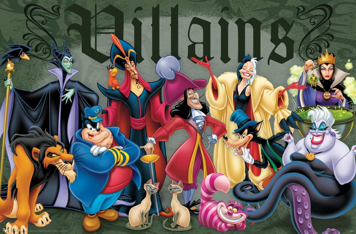 Disney VIllains - Group Pose Poster | eBay