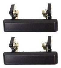 2 New Outside Exterior Door Handles Black Left Right Pair Set For 86-95 Samurai