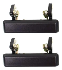 2 NEW Outside Exterior Door Handles Black Left Right Pair Set for 86-95 Samurai