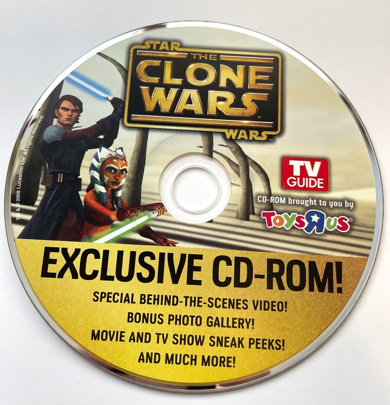 Star Wars Clone Wars Movie Promotional CD-ROM (2008, Toys R Us - TV Guide)