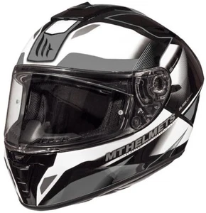 MT Blade 2 SV Fugue Motorcycle Helmet Black White
