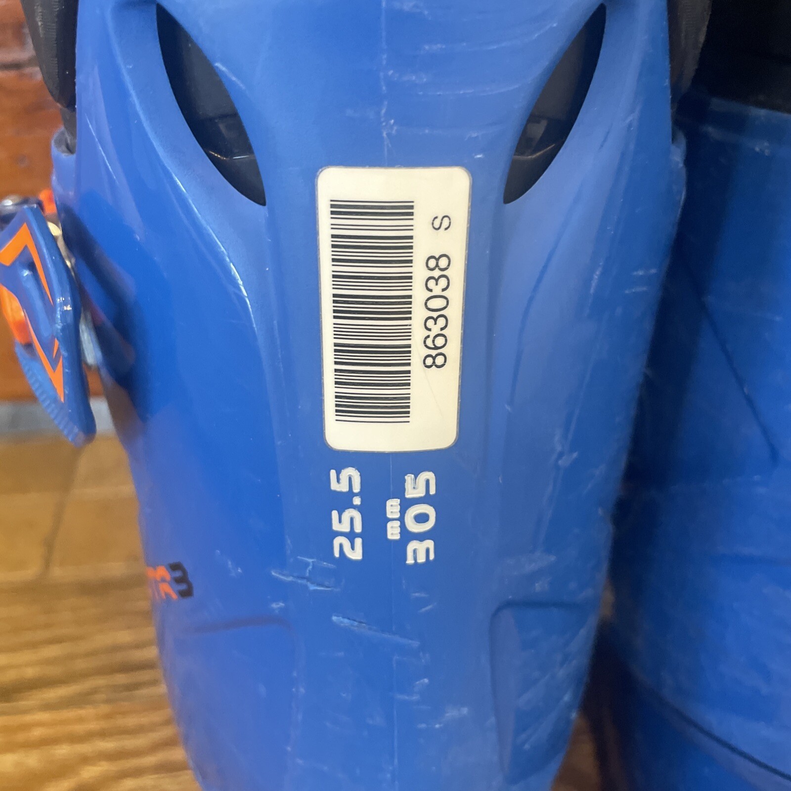 SALOMON Scarponi da sci usati Tecnica Mach Sport RT 100 blu arancione 25 5