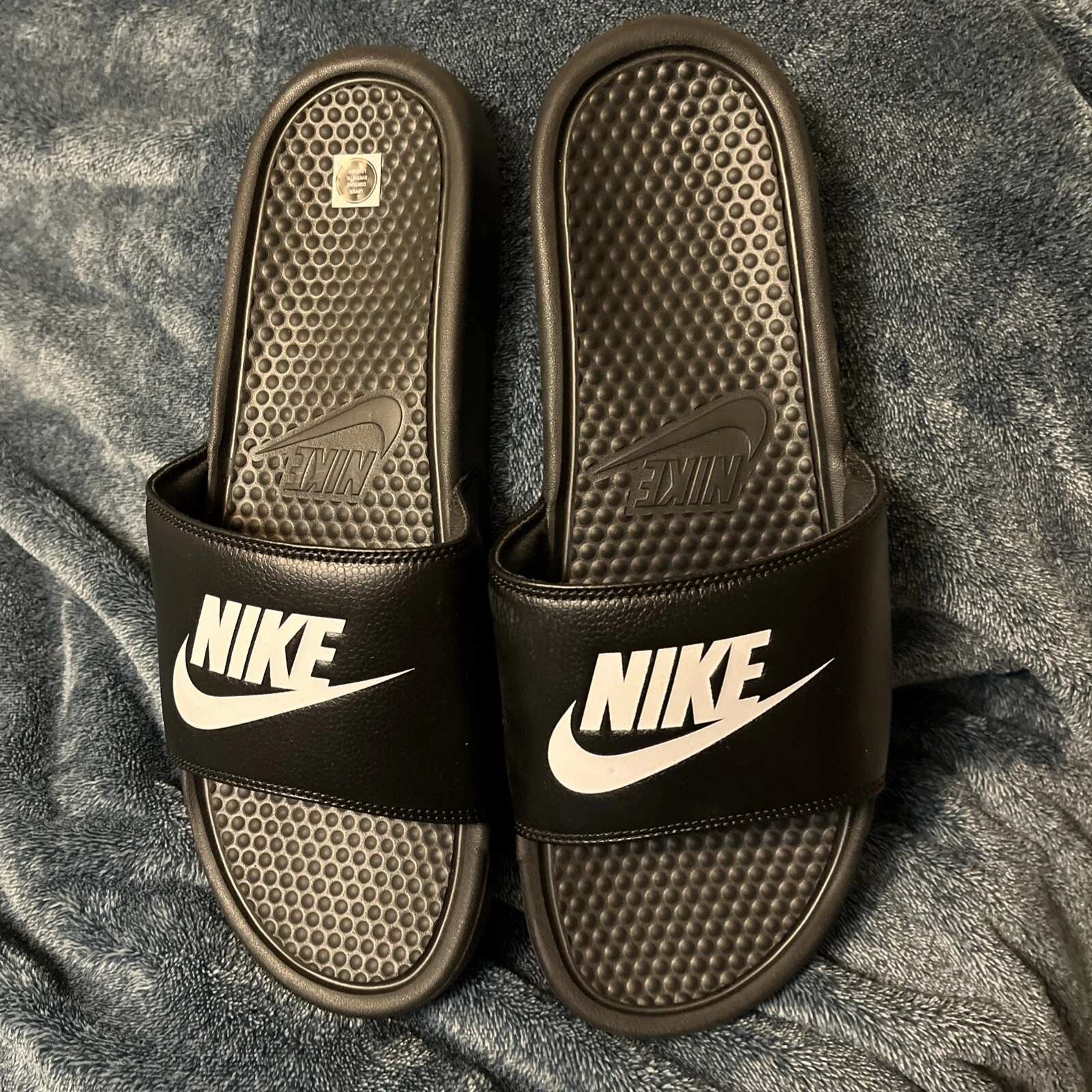 Sandali Nike uomo Benassi JDI Slides 343880 090 scarpe piscina spiaggia nero taglia 14