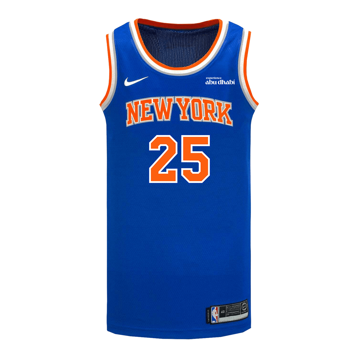 New York Knicks Mikal Bridges Nike 2025/26 Sponsor Swingman Jersey