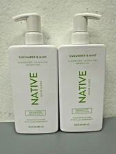 2 PACK Native Cucumber & Mint Volumizing CONDITIONER 16.5 oz EACH