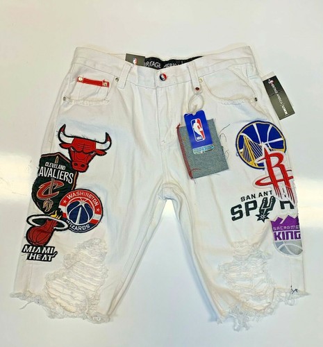 NBA Men's Heritage America Denim Shorts 