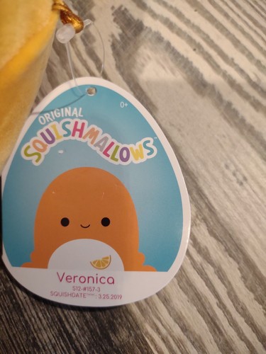 SQUISHMALLOWS 12" Veronica Orange Slice Octopus Plush Summer Squad - Picture 2 of 4