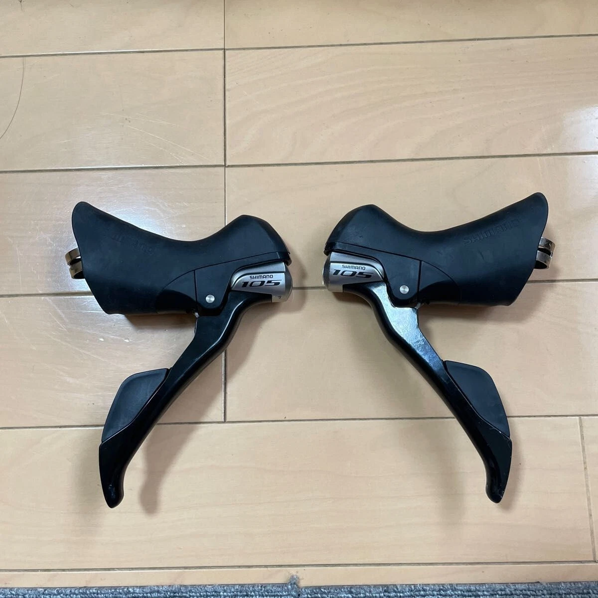 Used Shimano 105 St-5800 2x11-speed Double STI Shifter Lever Set black fm  japan