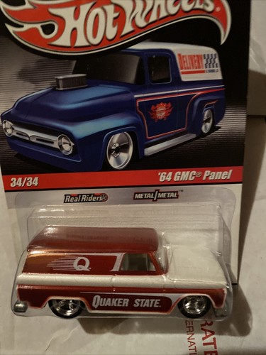HOT WHEELS 2009 DELIVERY '64 GMC PANEL TRUCK “Quaker State” Red & White Riders - Picture 2 of 4
