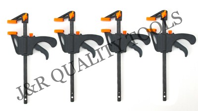4pc Quick Grip 4'' F woodworking Clamp Clip Heavy Duty Wood Carpenter Tool Clamp