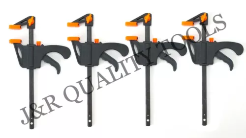 4pc Quick Grip 4" F woodworking Clamp Clip Heavy Duty Wood Carpenter Tool Clamp