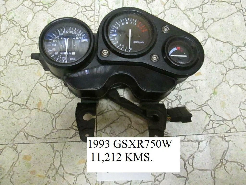 Suzuki 1993 GSXR600W/GSXR750W velocímetro 34120-17E10, tacómetro 34220-17E02 Foto 4 de 4