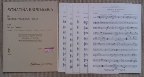 SHEET MUSIC & BOOKLETS FOR BRASS QUARTETS, QUINTETS, ENSEMBLES & CHOIR - Picture 23 of 76