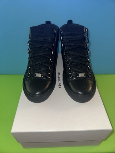 New in Box Balenciaga - Arena Leather High Sneaker Sz 45