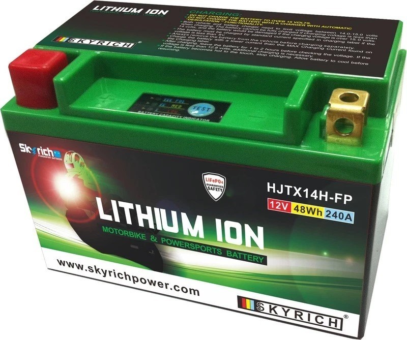 Batterie lithium SKYRICH HJTX14H-FP idéale pour vos sorties off-road et voyages à moto