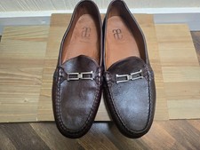 Allen Edmonds Highway 1 Men's Size 12D Brown Pebbled Leather Driving Loafers