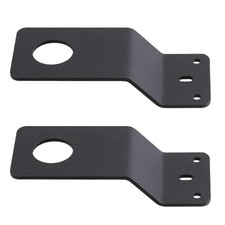 2 Pcs Black Antenna Mount 3/4" Hole Thick Steel Mobile Antennas Brackets for ...