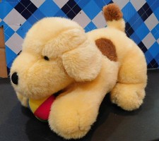 Vintage EDEN Plush SPOT the YELLOW Dog with Ball