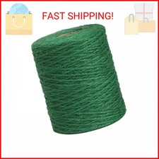 Vivifying Garden Twine, 656 Feet 2mm Green Plant Ties, Strong Jute Twine String 