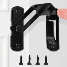 Barn Door Lock, 90 Degree Flip Latch, Angle Door Latch Buckle, Gate Latch for Ba