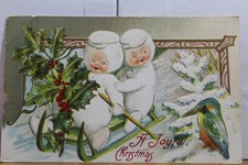 Christmas A Joyful Xmas Postcard Old Vintage Card View Standard Souvenir Postal