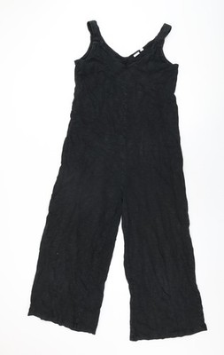 GAP Damen Jumpsuit Einteiler schwarz Baumwolle Größe XS L25 im Pullover
