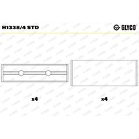 Glyco Kurbelwellenlager Pleuellager Passend FüR CitroËN C1 Daihatsu Cuore