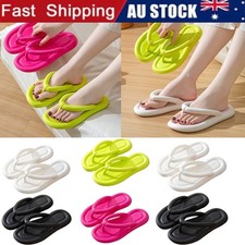 Women Soft EVA Beach Sandals Shoes Trendy Indoor Flat Thongs Flip Flops Slipper