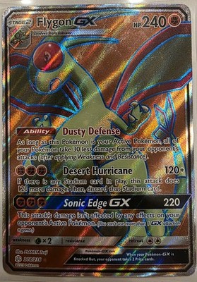 Flygon GX 218/236 Full Art Holo Rare Sun & Moon Cosmic Eclipse MP